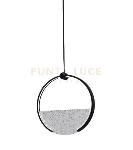 TOY-S1 C Sospensione in metallo nero e diffusore cristallo led 30W dimmerabile SDD 2800 - 5000k