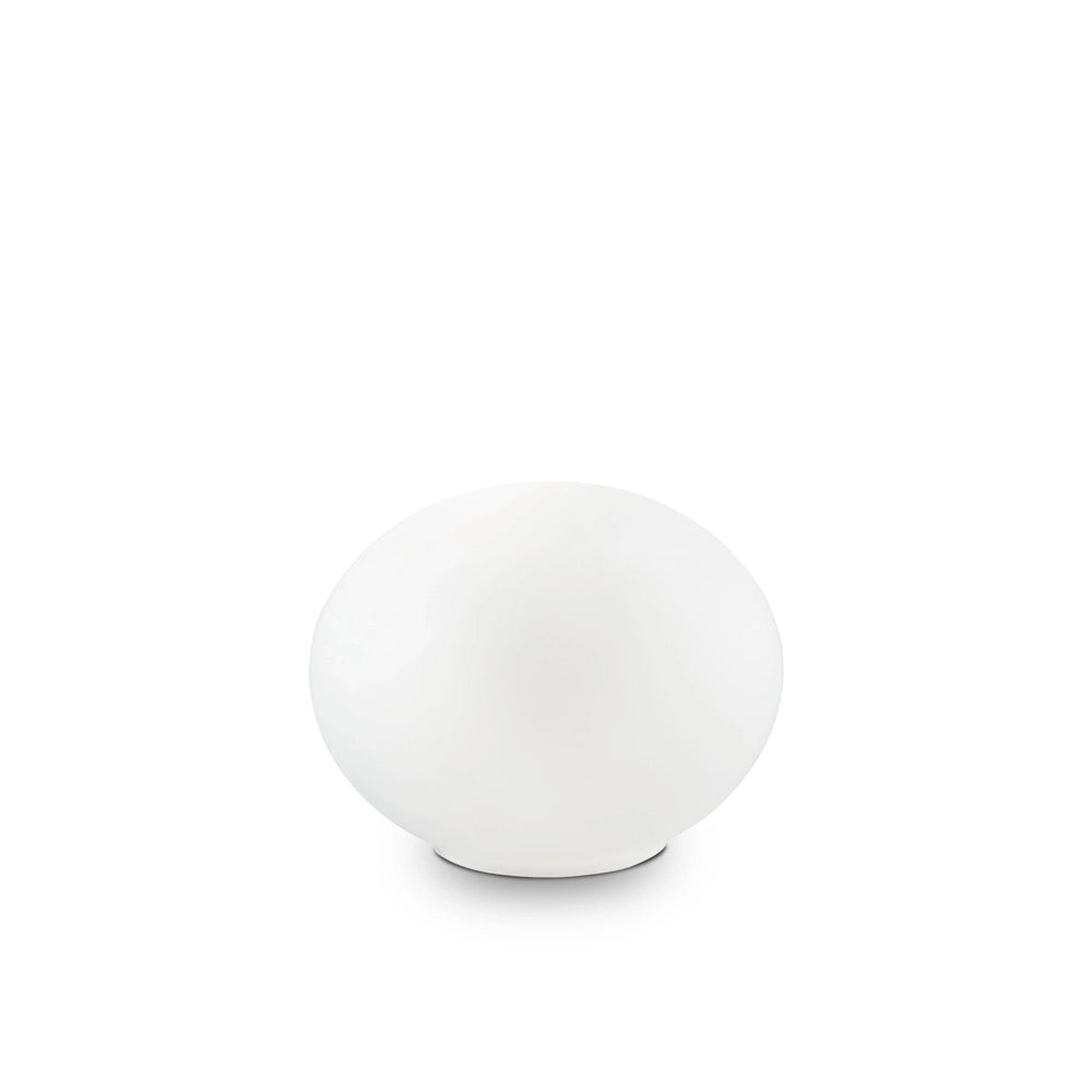 Lampada Da Scrivania-Ufficio Moderna Smarties Vetro Bianco 1 Luce G9 3W 3000K