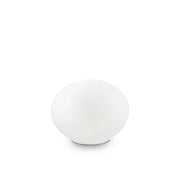 Lampada Da Scrivania-Ufficio Moderna Smarties Vetro Bianco 1 Luce G9 3W 3000K