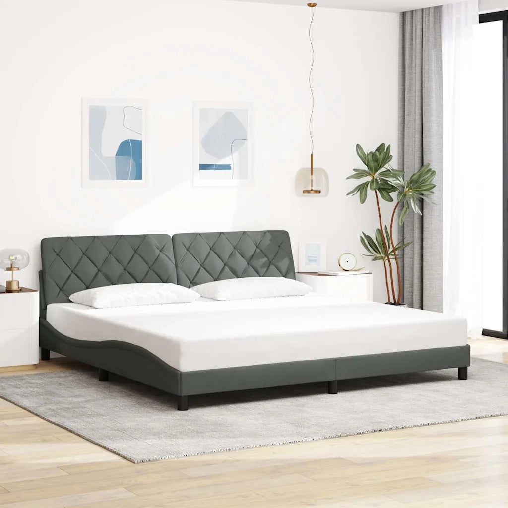 Giroletto con LED senza Materasso 200x200 cm Tessuto 3310693