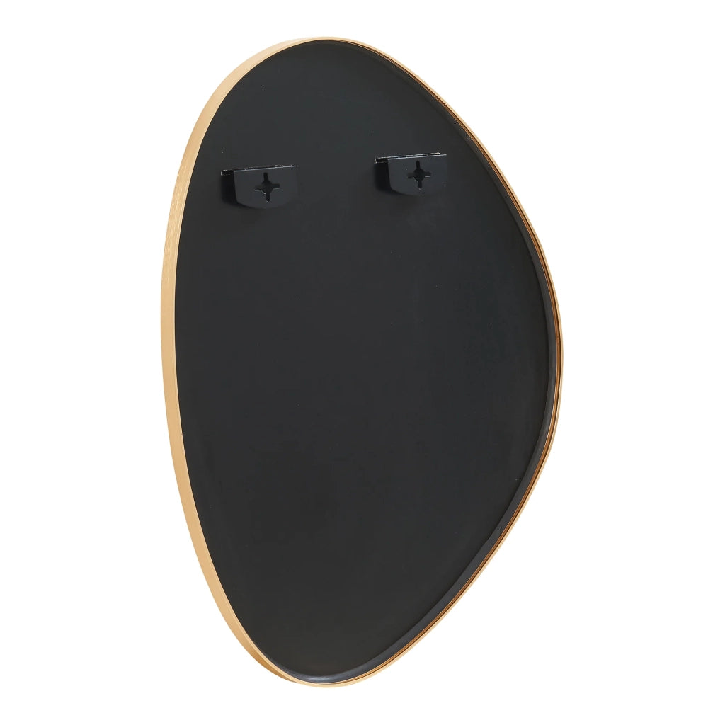 Specchio decorativo moderno da parete 75 x 53 cm oro 03_0010181
