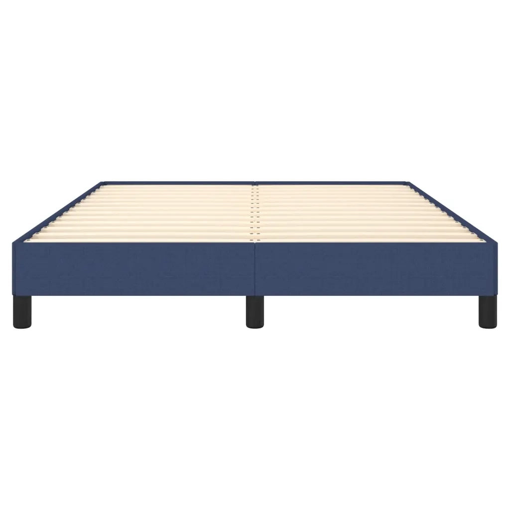 Letto matrimoniale | Letto per adulti | Giroletto senza Materasso Blu 140x190 cm in Tessuto