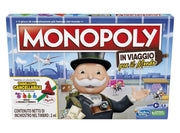 Monopoly In Viaggio per il Mondo Hasbro Gaming Gioco da Tavolo per Famiglie con Tabellone Cancellabile e Pedine Timbro Regalo per Bambini dagli 8 Anni in Su