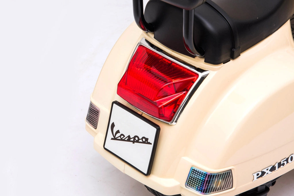 Piaggio Mini Vespa PX150 Elettrica 6V per Bambini Crema