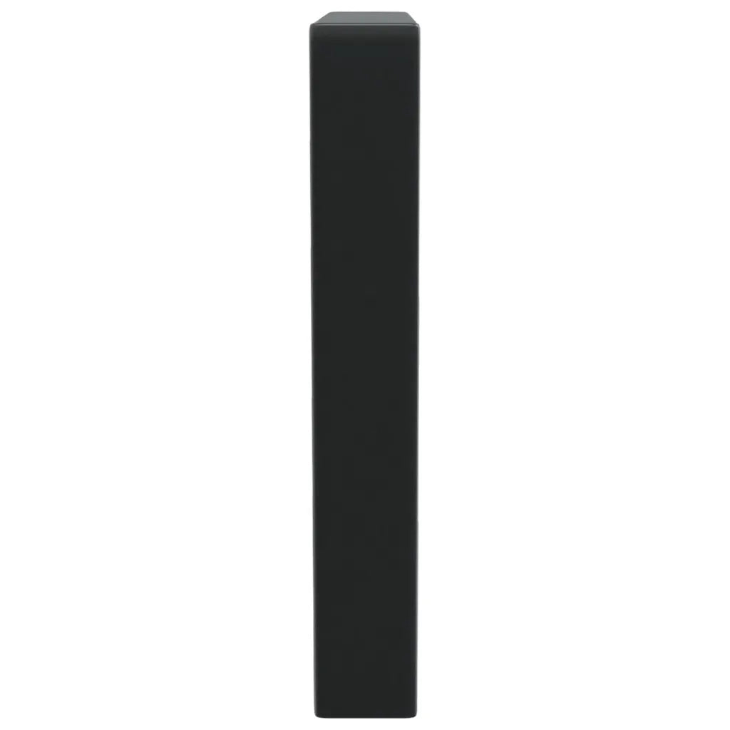 Reggimensole per Lavabo 2 pz-Supporti per mensole a muro Nere Trapezio in Acciaio 890753