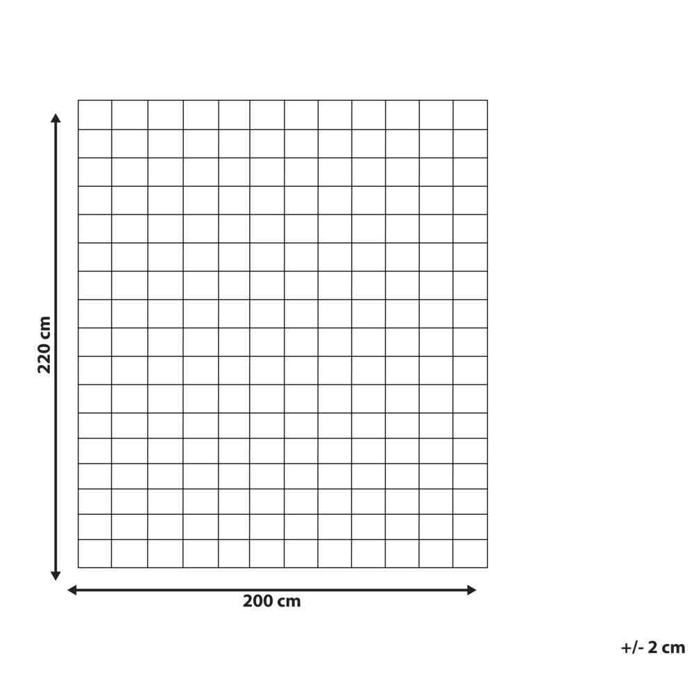 Piumino in misto poliestere bianco matrimoniale 200 x 220 cm trapuntato con bottoni per tutte le stagioni