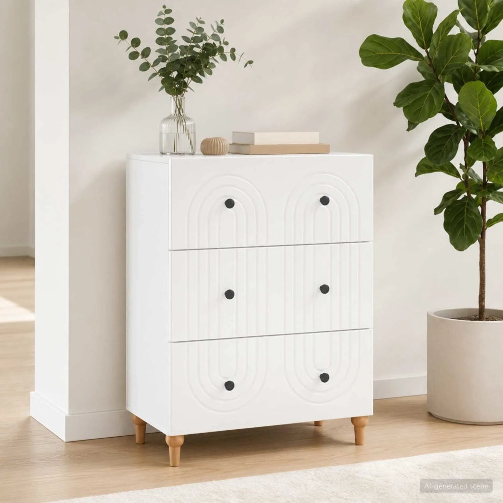 Mobile con Cassetti Bianco 66 x 34,5 x 90 cm 894145