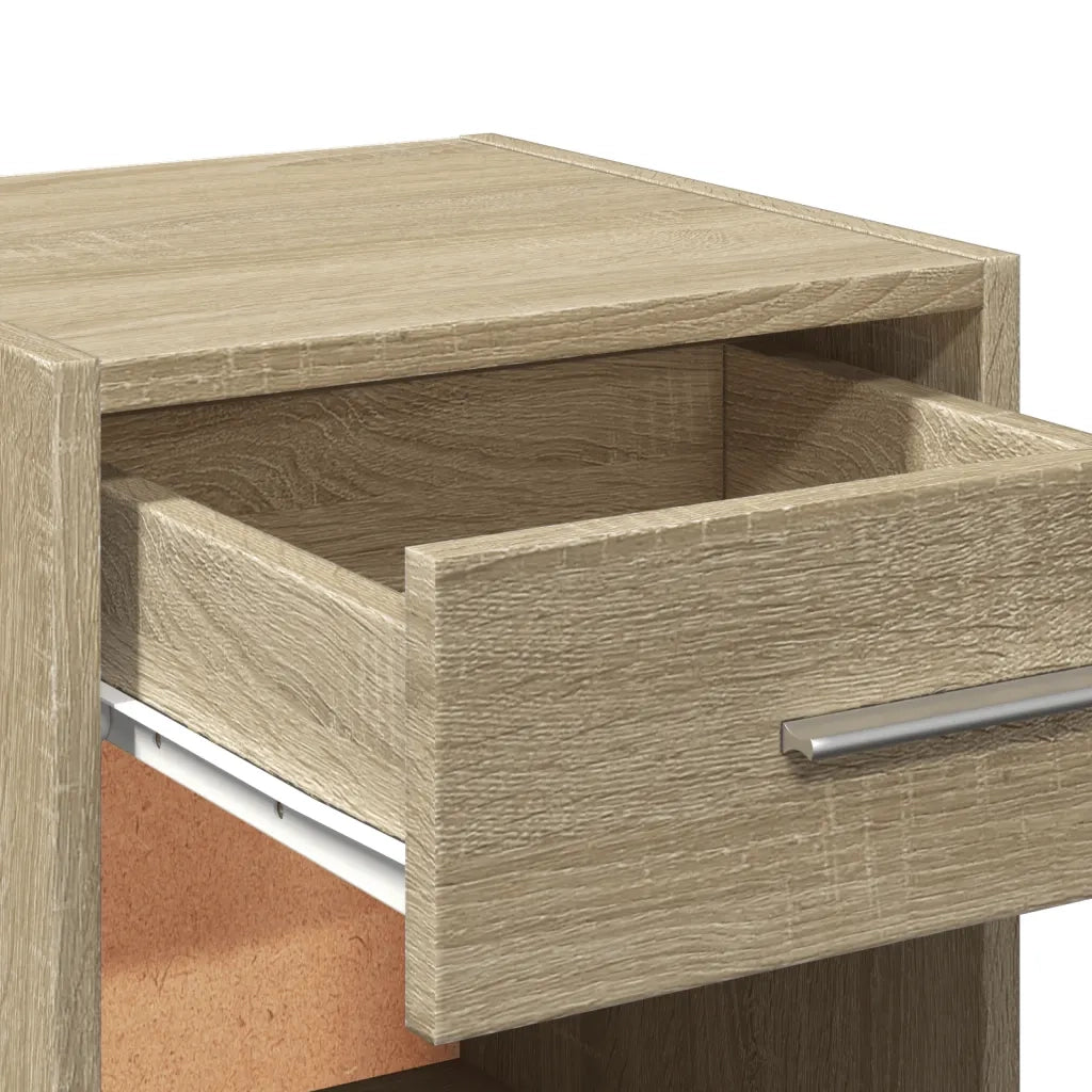 Comodini 2 pz Rovere Sonoma 35x34x65 cm in Legno Multistrato