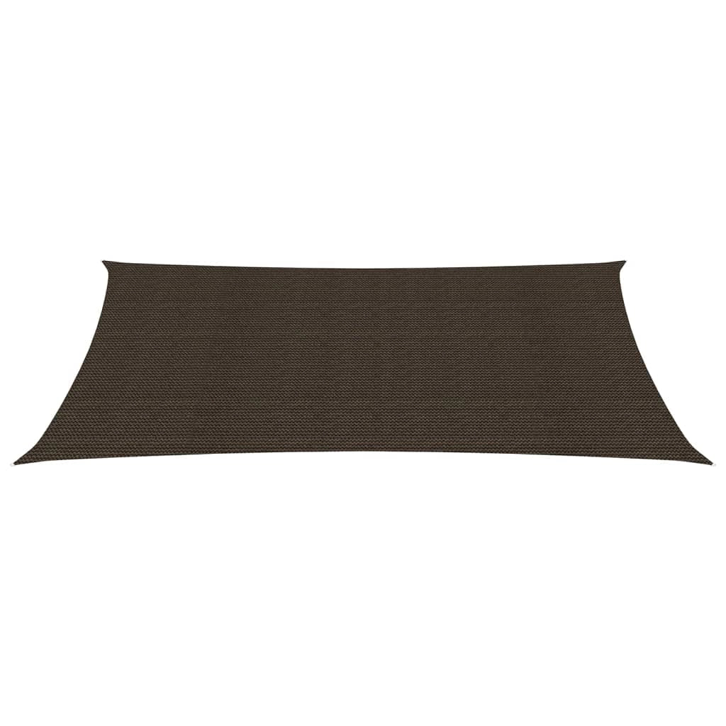 Vela ombreggiante 160 g/m² marrone 6 x 8 m HDPE 02_0009179