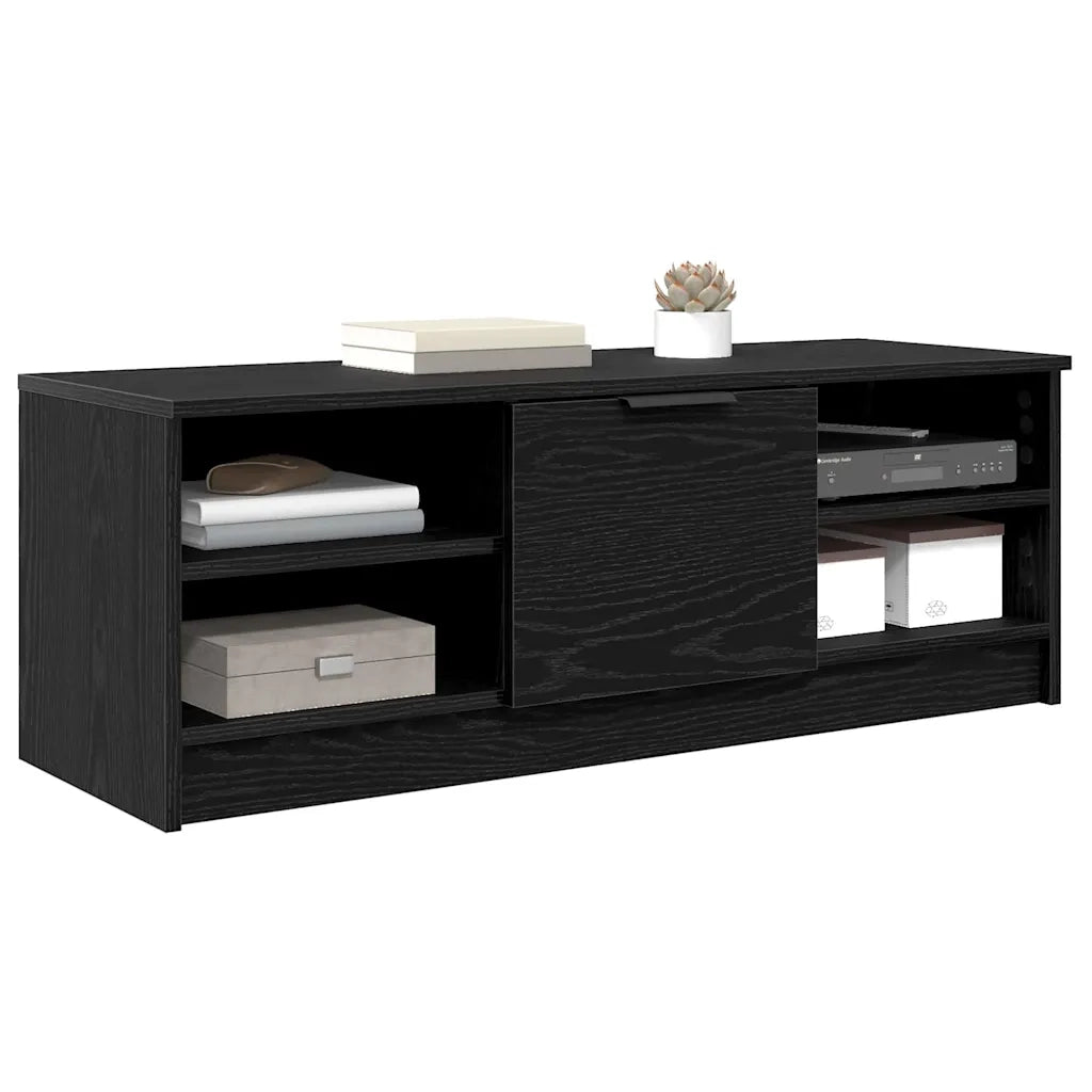 Mobile TV Rovere Nero 102 x 35 x 36,5 cm Legno multistrato 880766