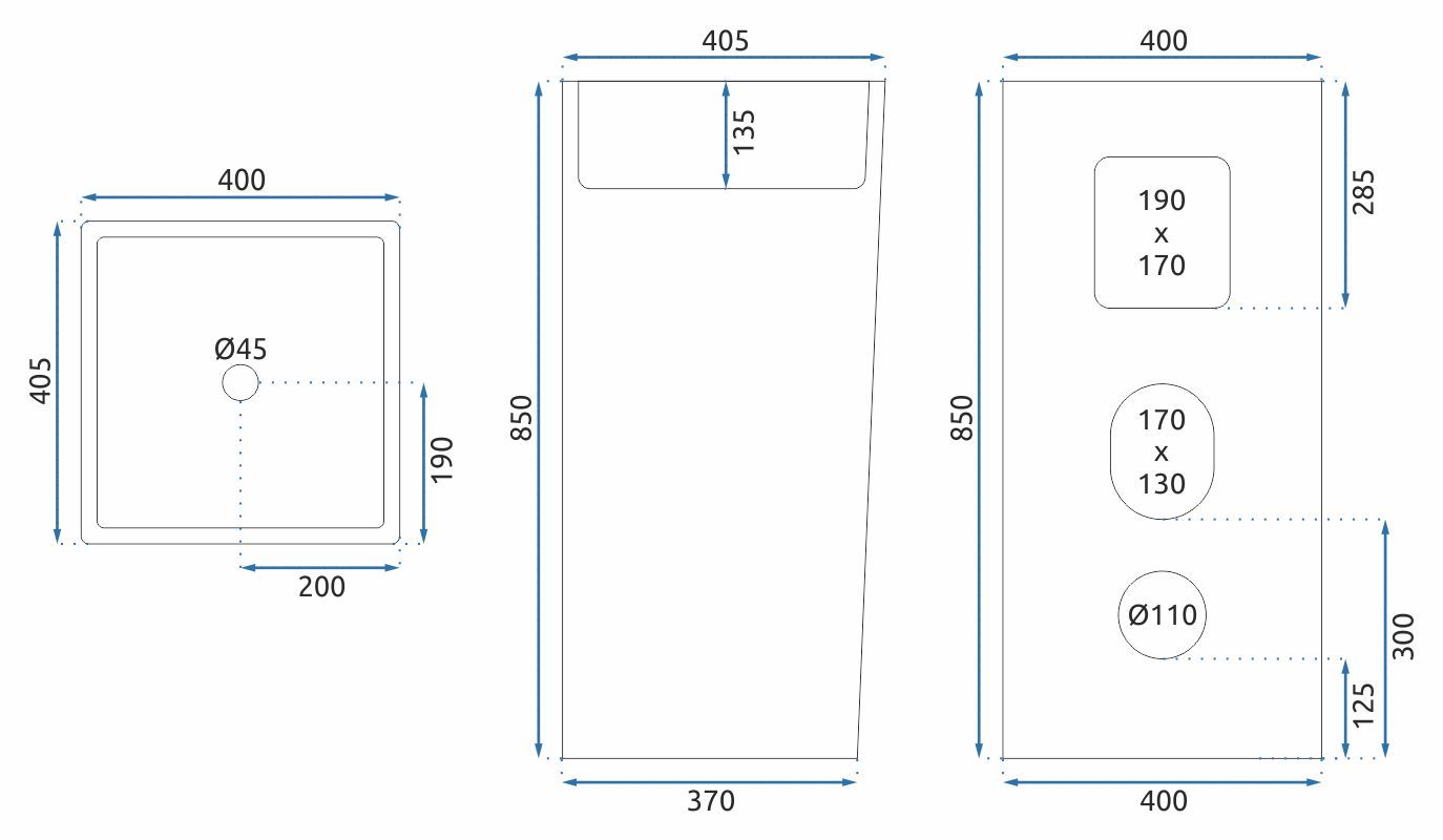 Lavabo Monolitico Rea Holly