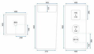 Lavabo Monolitico Rea Holly
