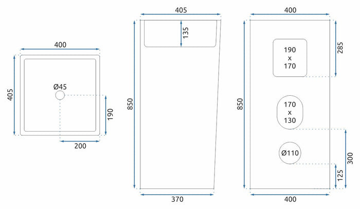 Lavabo Monolitico Rea Holly