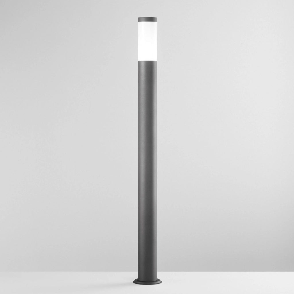 PALO TOKYO ANTRACITE 1 LUCE ATTACCO E27 IP44 11,5X110CM IN ACCIAIO INOX