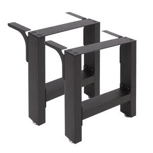 Base per panche verniciatura a polvere nero 30x43cm Telaio quadrato panca