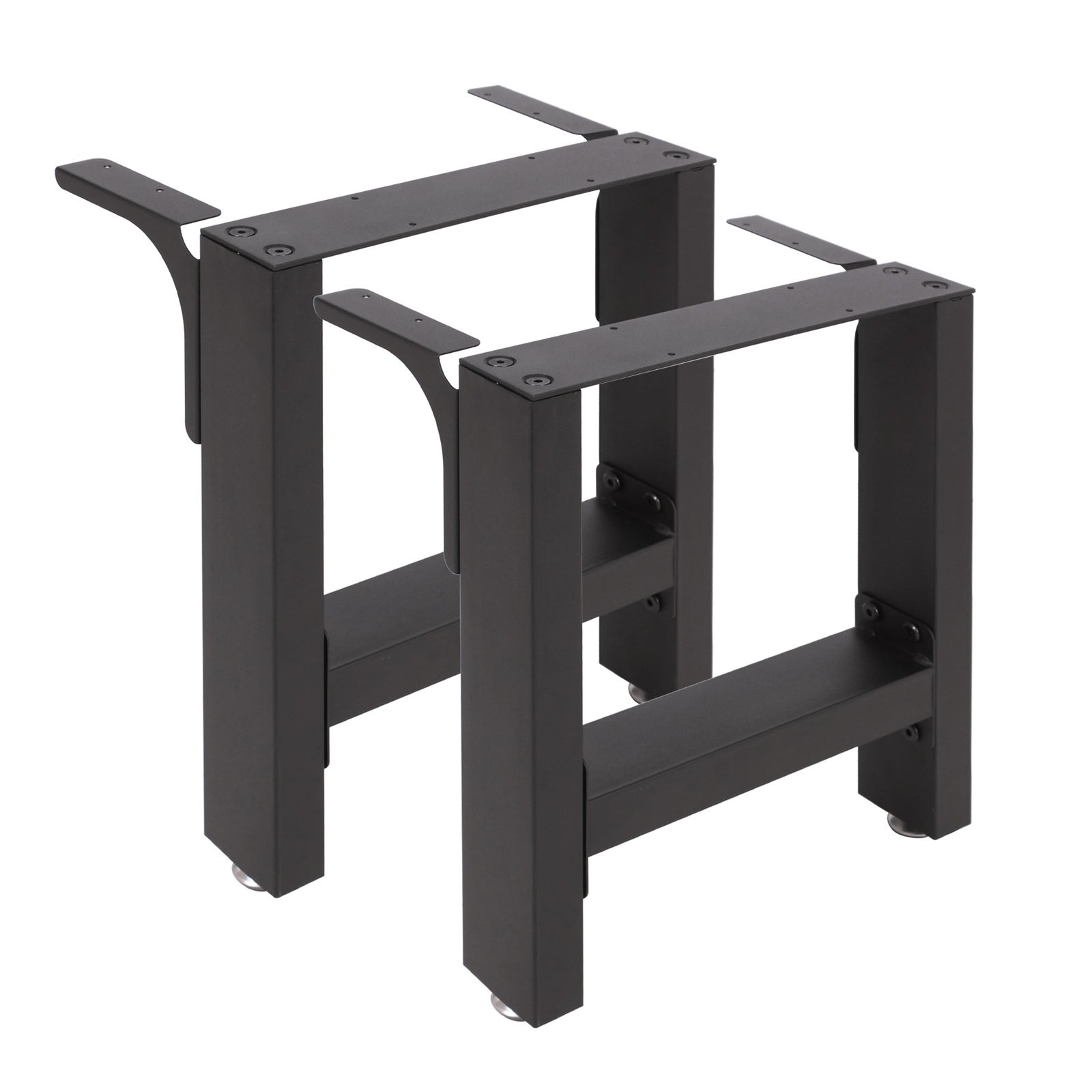 Base per panche verniciatura a polvere nero 30x43cm Telaio quadrato panca