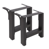 Base per panche verniciatura a polvere nero 30x43cm Telaio quadrato panca