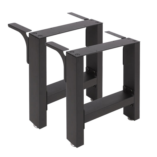 Base per panche verniciatura a polvere nero 30x43cm Telaio quadrato panca