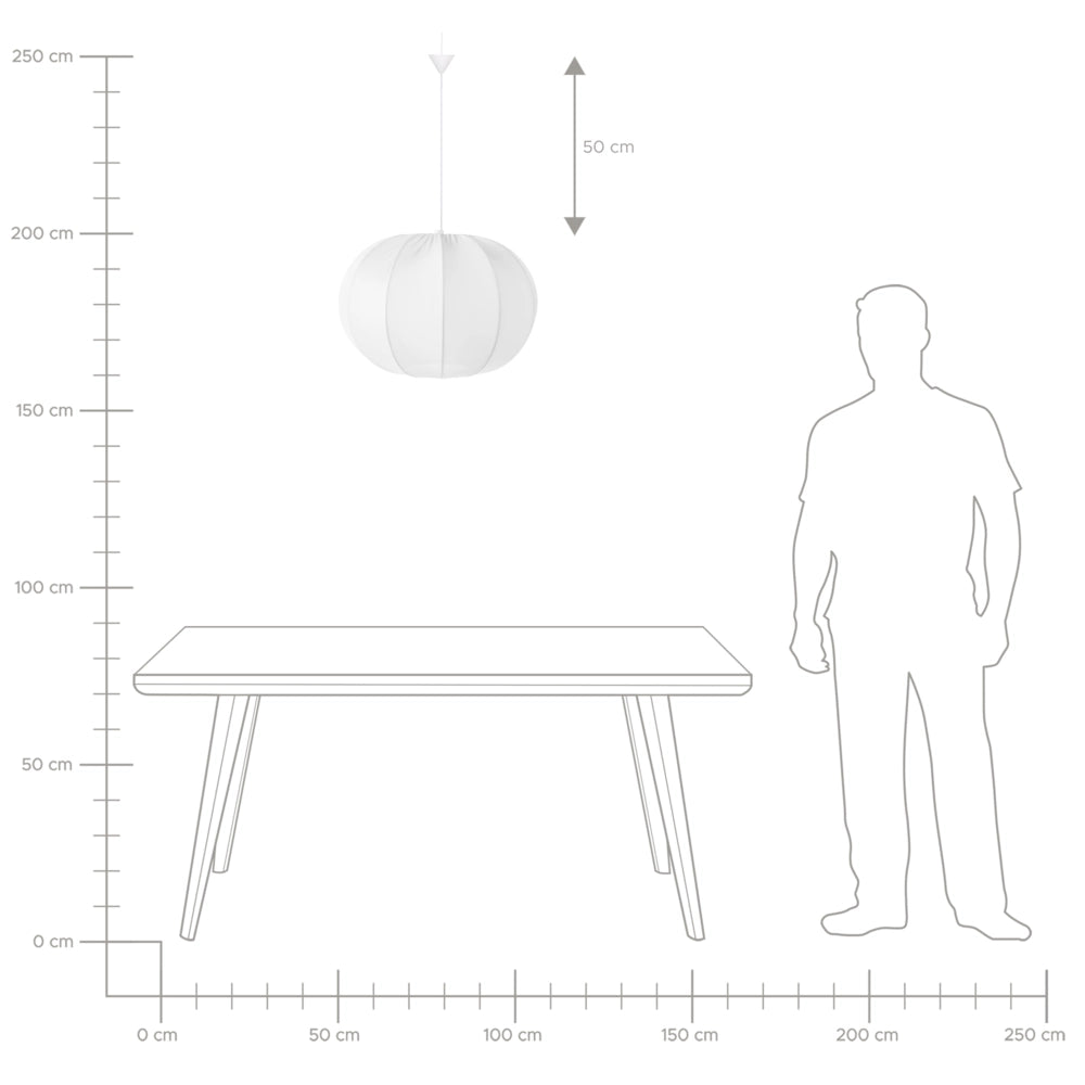 Lampada a sospensione con paralume in nylon bianco Design moderno Luce per il soggiorno