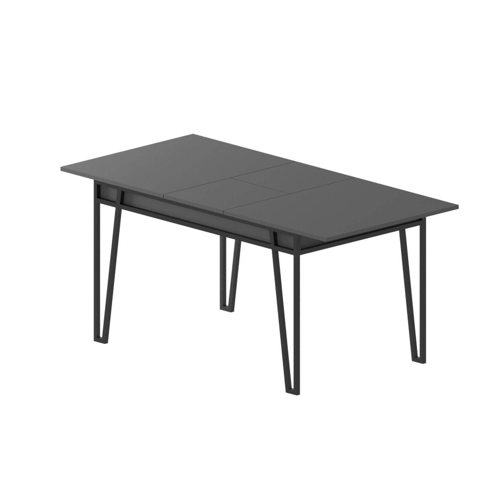 Nestor, Tavolo Allungabile Allungabile, 80x170x76h cm Nero Antracite