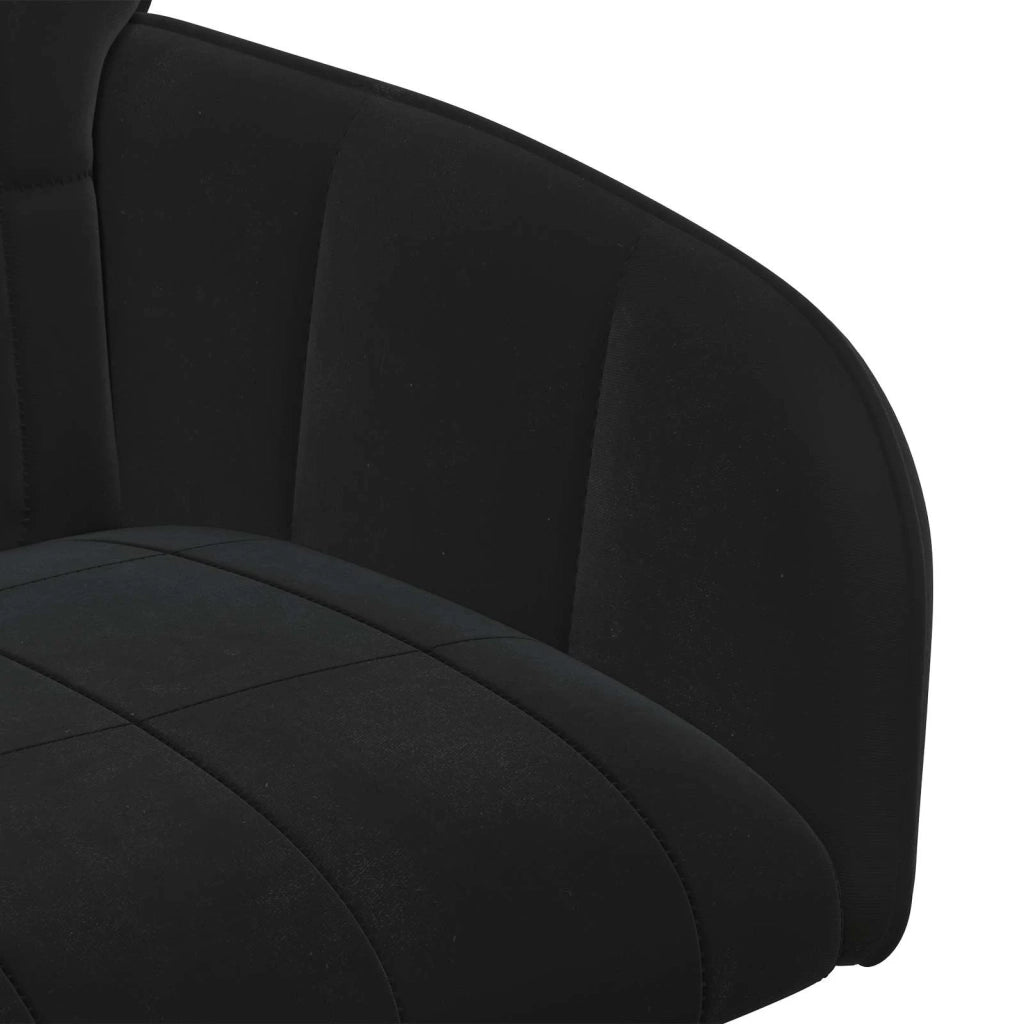 Sedie da pranzo 6 pcs Velluto (V) Nero 56,5 x 50 x 86 cm 3428180