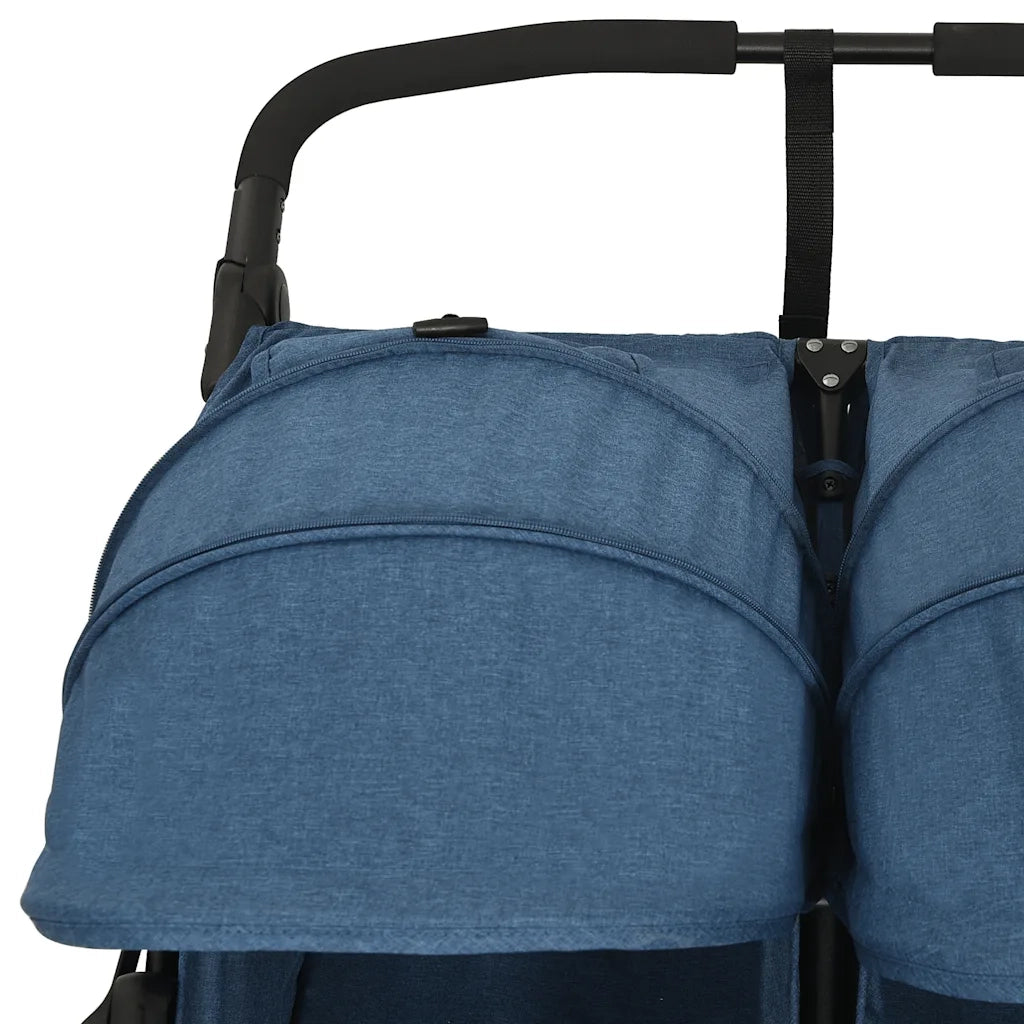 Passeggino Gemellare Blu Marino in Acciaio 10244