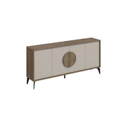 Credenza in legno "Gora Wide" - 180 x 36 x 82 cm - Crema
