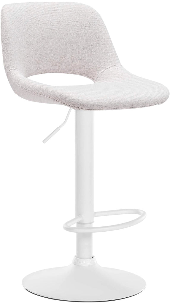 Barhocker Camden Stoff weiЯ