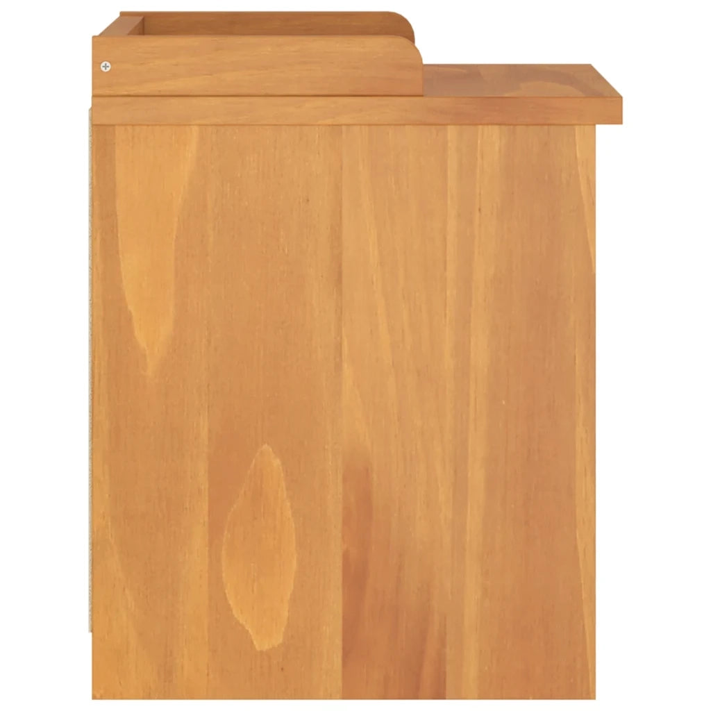 Panca da Corridoio-Sgabello-Panca con Contenitore SANDNES 45x40x50 cm Legno Massello di Pino 162964