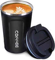Tazza a Isolamento Termico per Viaggio - Doppio Strato - Acciaio Inossidabile - Calda - Fredda - 380 ml