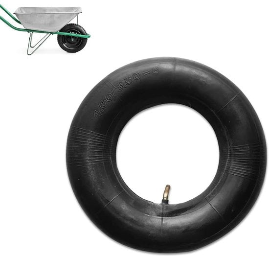 Reserve per Kruiwagen 4.00/3.50-6 con Ventilatoio a Bolla - Pneumatico Sclerotico - Resistentente alle Scalfature - Banda Interna