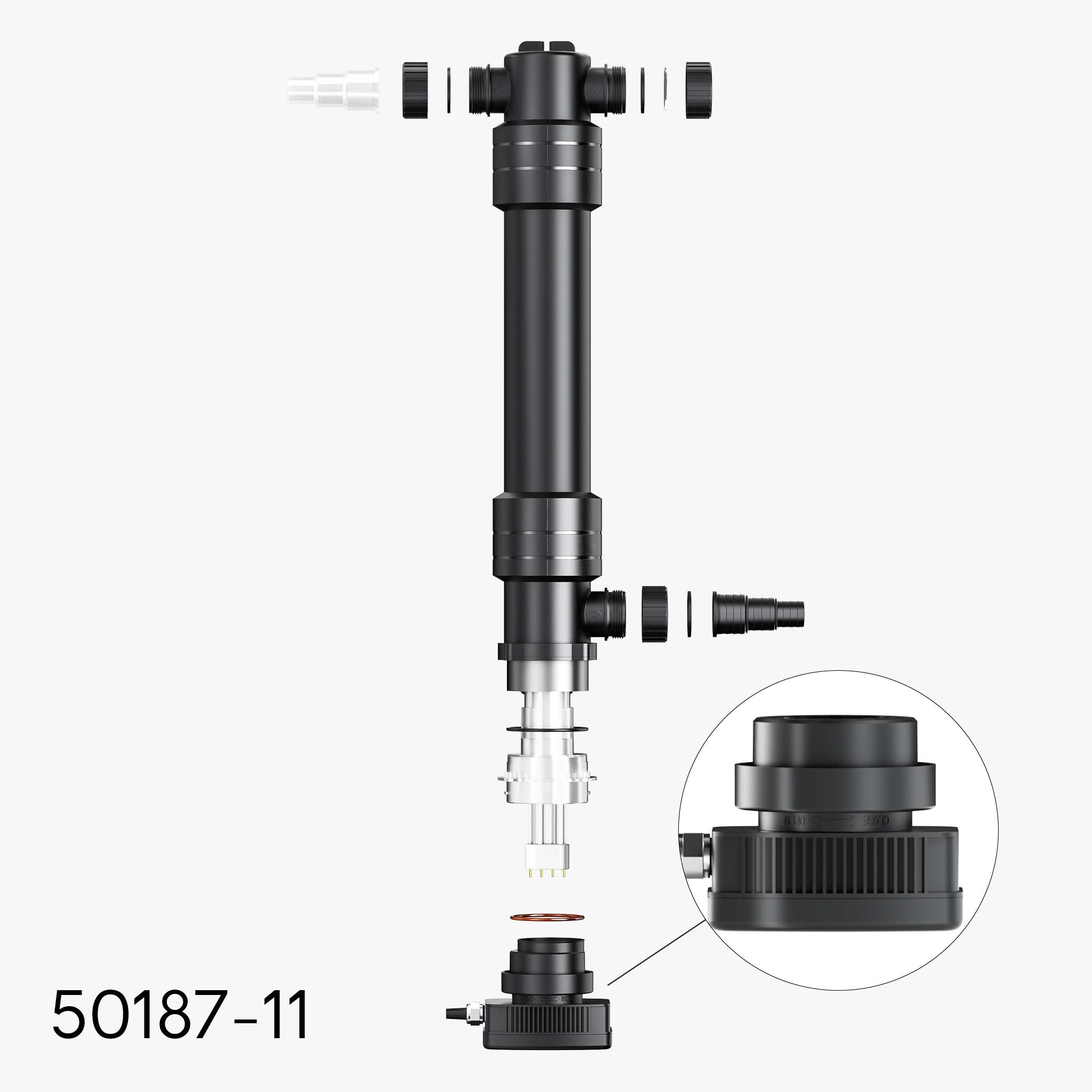 Ricambio per chiarificatore per laghetto UVC CUV-624 Trasformatore Set di collegamento
