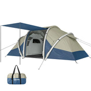 Tenda Gonfiabile 4 Persone ¨C zephmum ¨C 2 Camere da Letto con Finestra a Rete e Tettoia