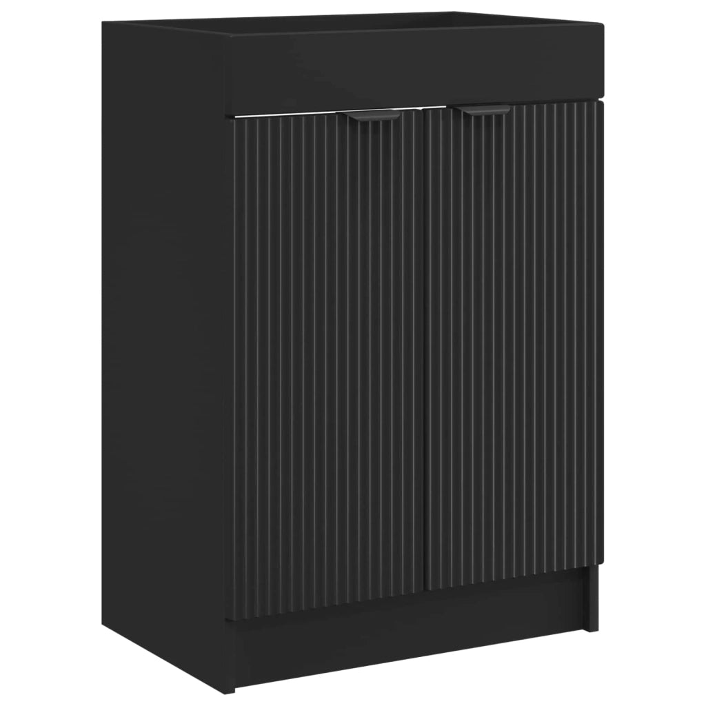 Set di mobili per il bagno Nero 56 x 37,5 x 81 cm 3404145
