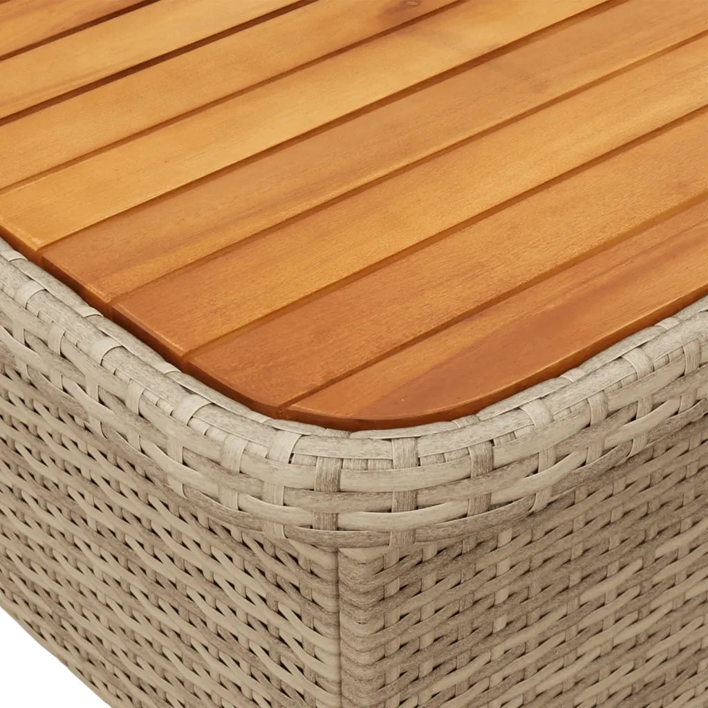 vidaXL Set Divani da Giardino 5 pz con Cuscini in Polyrattan Beige