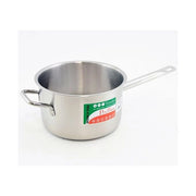 PINTINOX PNT670024 Tender Casseruola Fonda in Acciaio Inox 24 cm con Manico e Maniglia Adatta a Tutti i Piani di Cottura incluso Induzione Termo Diffusore 4 mm colore Acciaio