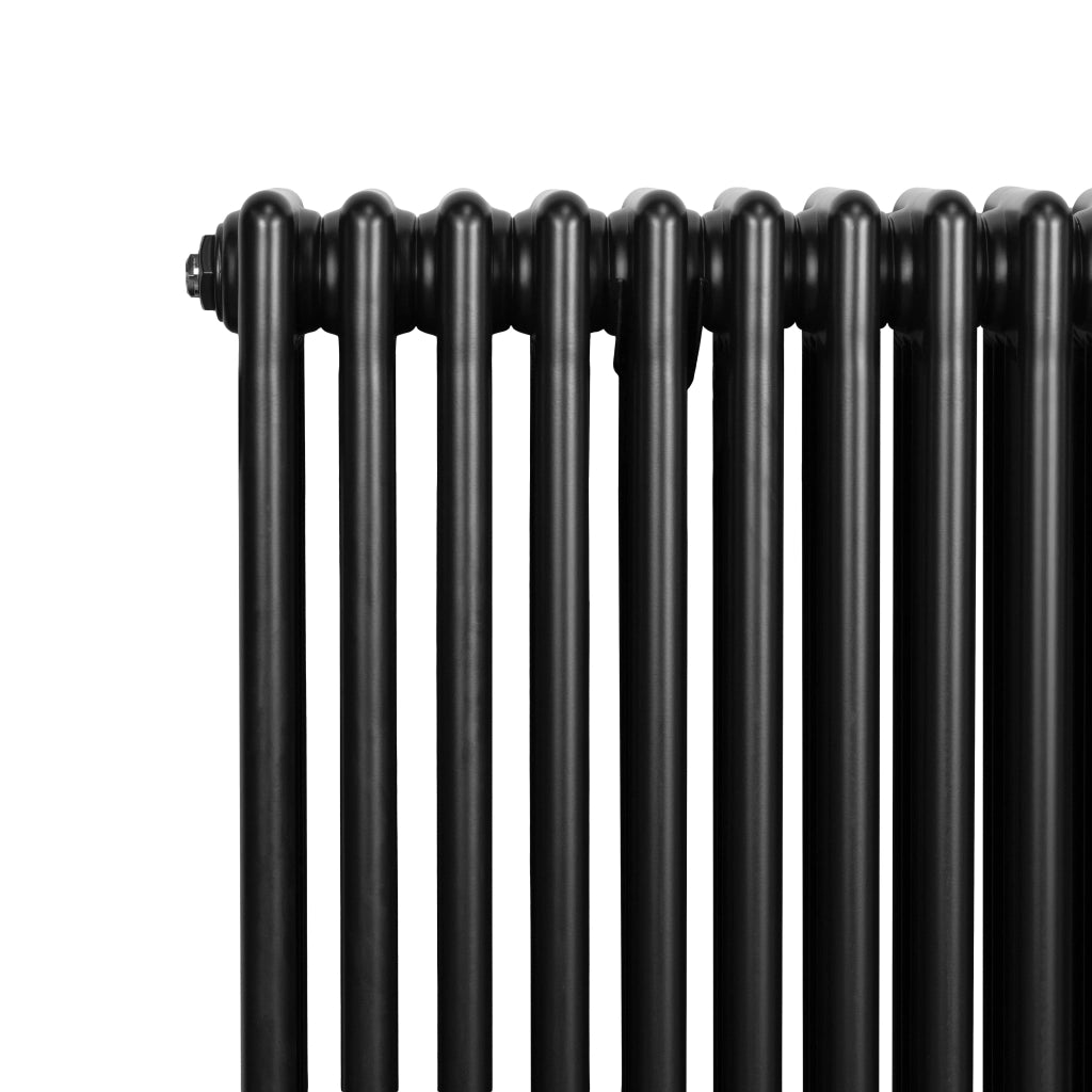 Radiatore Tradizionale 4 Colonne Orizzontale Riscaldamento Nero 600x1010 mm