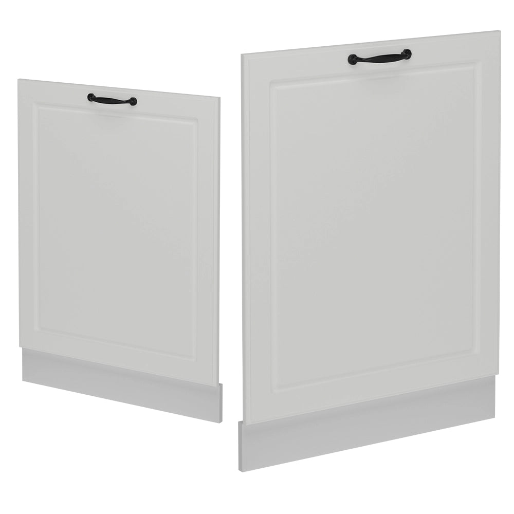 Pannello frontale della lavastoviglie R-Line Bianco rustico/Bianco 60 cm, PL Antracite Vicco
