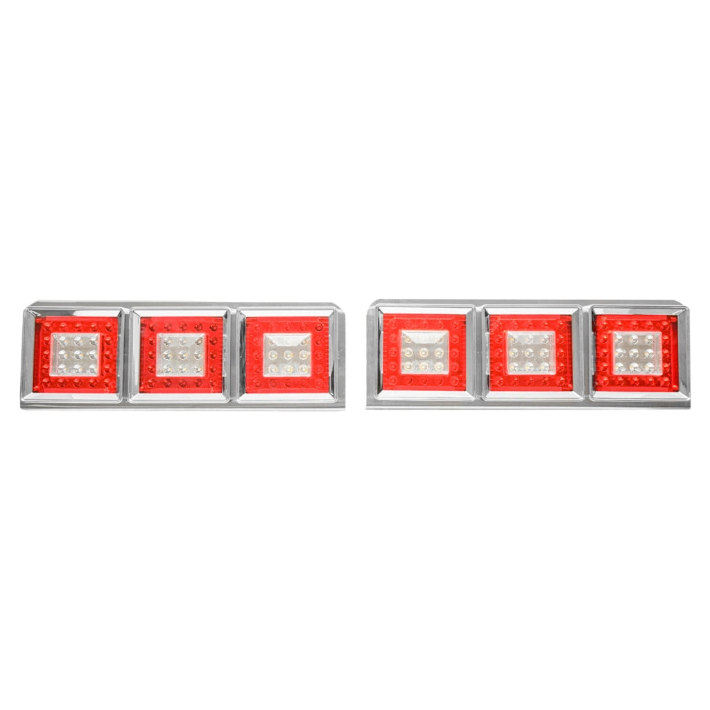 Set di lampade posteriori per camion con LED, senza segnalazione, 598x220 mm, 12/24V, Breckner Germany