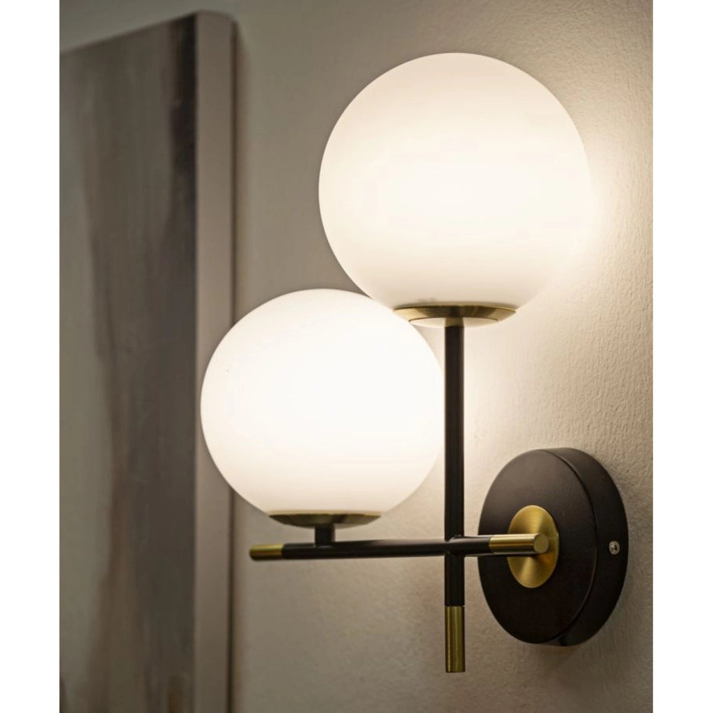 Lampada a Parete VKH56, Nero, Metallo, 30x17x35 cm