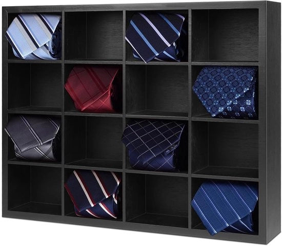 Oggetto in Bamboo per Organizzare Accessori - 16 Compartimenti - Organizzatore per Fili e Accessori - Ideale per Professionisti
