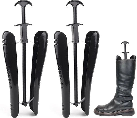 Spanne per scarpe adattabili 29 cm - Ademend - Vochtbestendig - Nero - Materiale PU duraturo