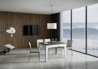 Tavolo Allungabile 120-180x90x77 cm Cico Mix Antracite Spatolato