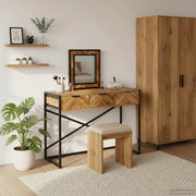 Tavolo da Trucco con cassetto Marrone 100 x 40 x 120 cm 374115