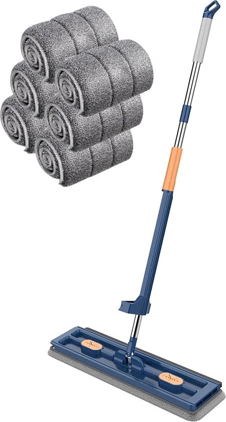 Kit di pulizia a mano con manico rotante 360° e sistema di strizzatura con wringer