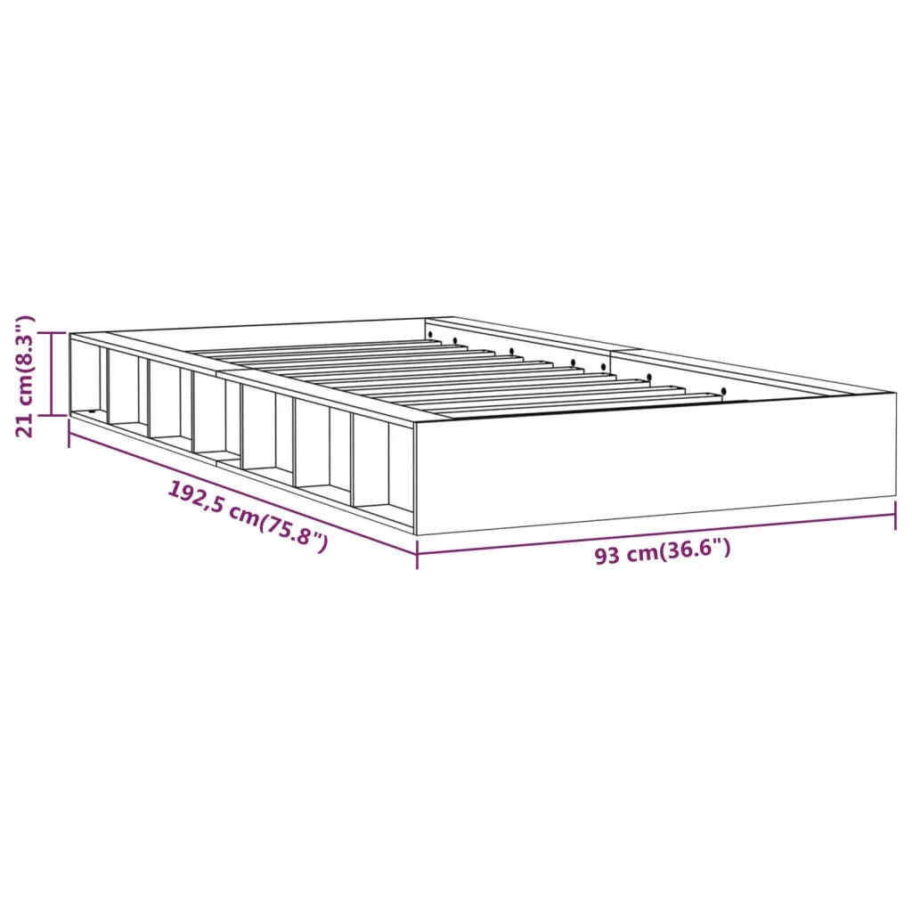Giroletto 75x190 cm 2FT6 Small Single in Legno Massello cod mxl 60791