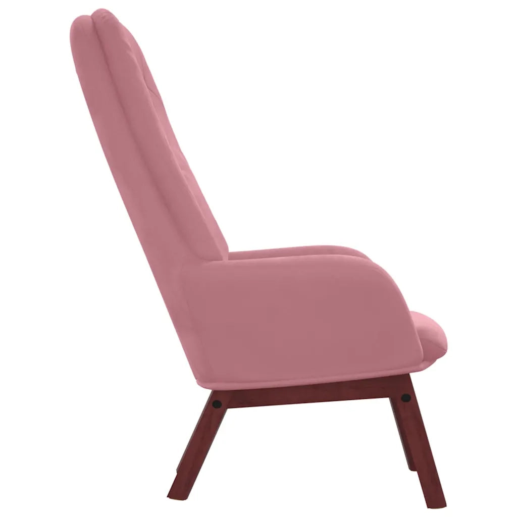 Poltrona Relax Rosa in Velluto cod mxl 14380