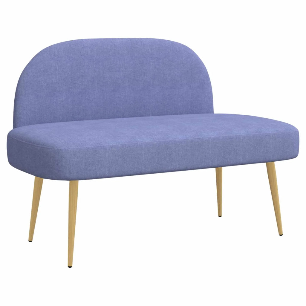 Panchina imbottita con schienale Blu Jeans 110 x 60 x 76 cm CFW4308594