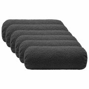 Federa 6 pcs HEERLEN Grigio Scuro Ø 15 x 40 cm Bouclé 923272