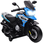 Moto Bambini con Rotelle ¨C zephmum ¨C Blu, PP e Metallo, 85.5x44.5x56 cm